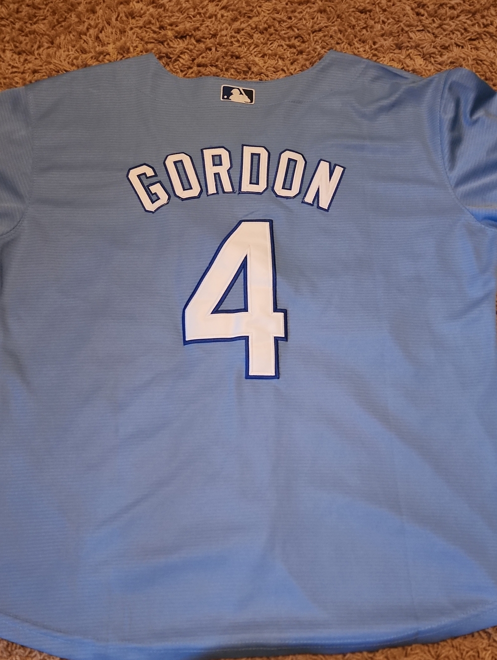 MLB Gordon Majestic #4 Light Blue Baseball Jersey Womans XXL